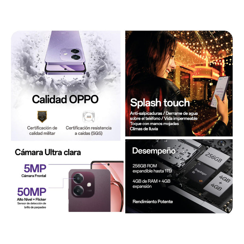 Celular Oppo Serie A A40 256 Gb Café 4 Gb Ram