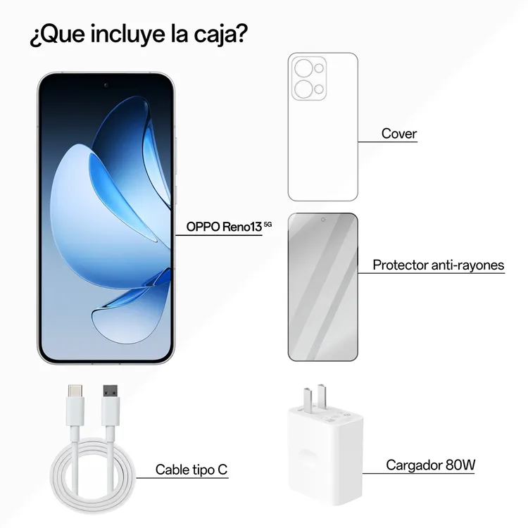 CELULAR  OPPO RENO 13 512GB 5G BLANCO + RELOJ