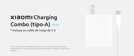 CARGADOR ORIGINAL XIAOMI 33W COMBO ( TYPE -A)