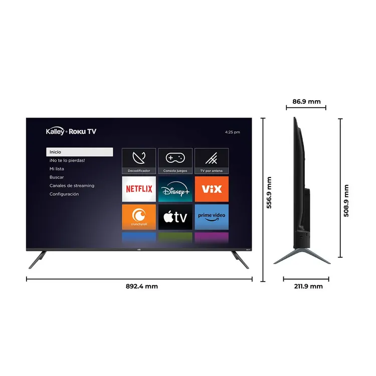 TV KALLEY 40 PULGADAS 102 CM K-RTV40FHD SMART TV ROKU TV