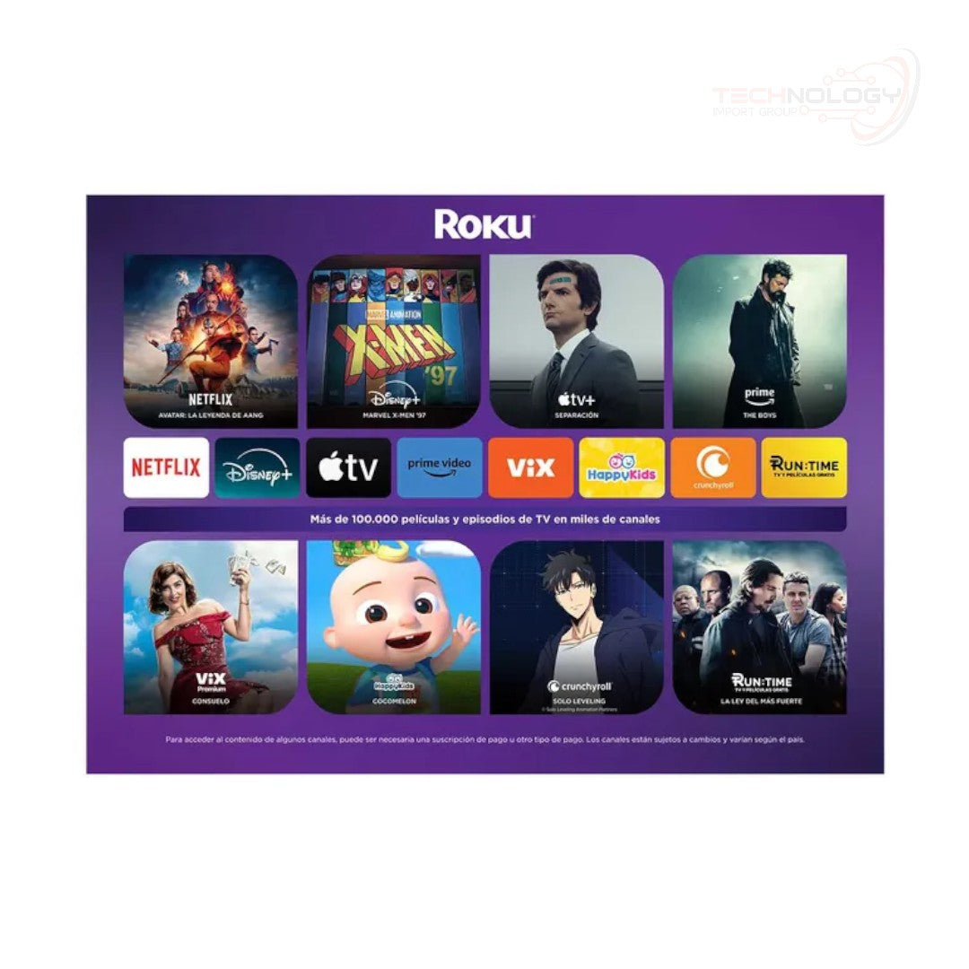 TV KALLEY 43" Pulgadas 109 cm K-RTV43FHD Smart TV Roku TV