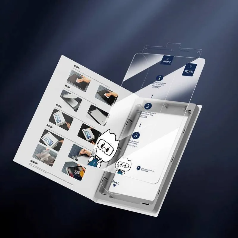 Película de Vidrio Templado Wiwu HD Easy Install WI-GQ 004 Protección de Pantalla Transparente